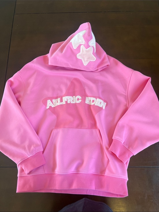 Aelfric Eden Tops - Aelfric Eden Pink Star Logo Pullover Hoodie